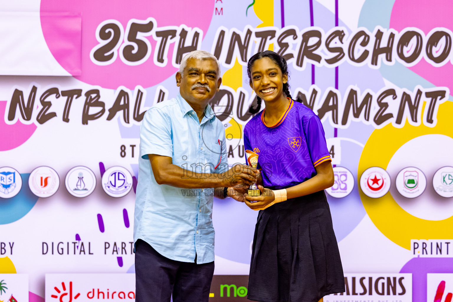 Day 8 of 25th Inter-School Netball Tournament was held in Social Center at Male', Maldives on Sunday, 18th August 2024. Photos: Nausham Waheed / images.mv