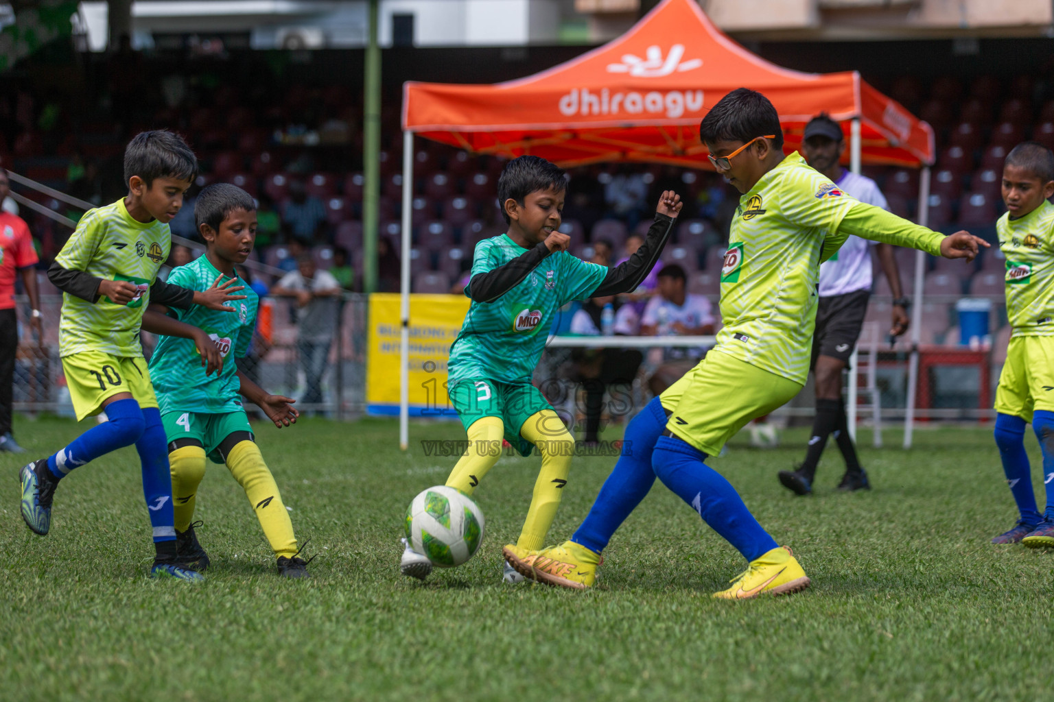 Day 2 of MILO Kids Football Fiesta was held at National Stadium in Male', Maldives on Saturday, 24th February 2024.