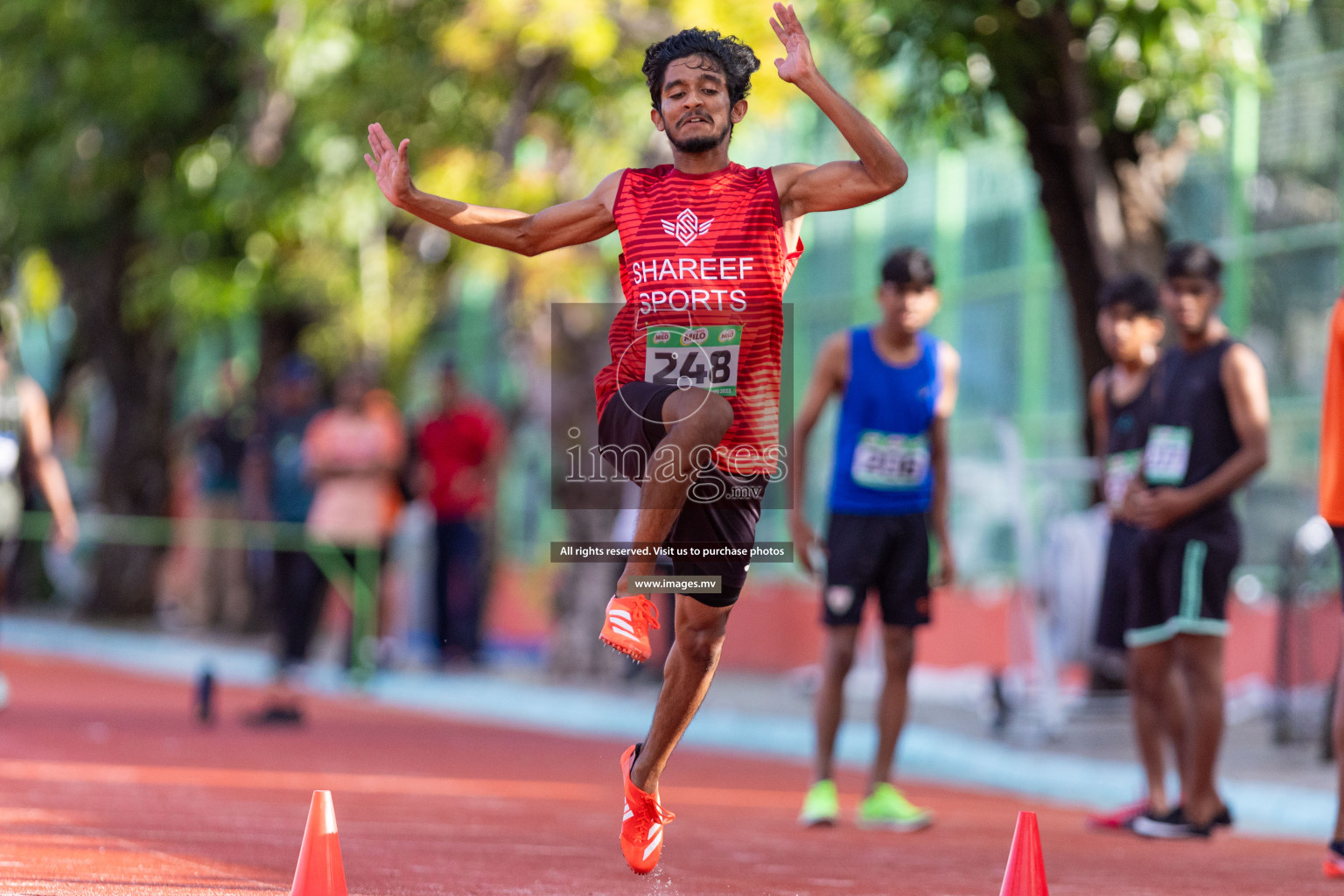 Day 2 of National Athletics Championship 2023 was held in Ekuveni Track at Male', Maldives on Saturday, 25th November 2023. Photos: Nausham Waheed / images.mv