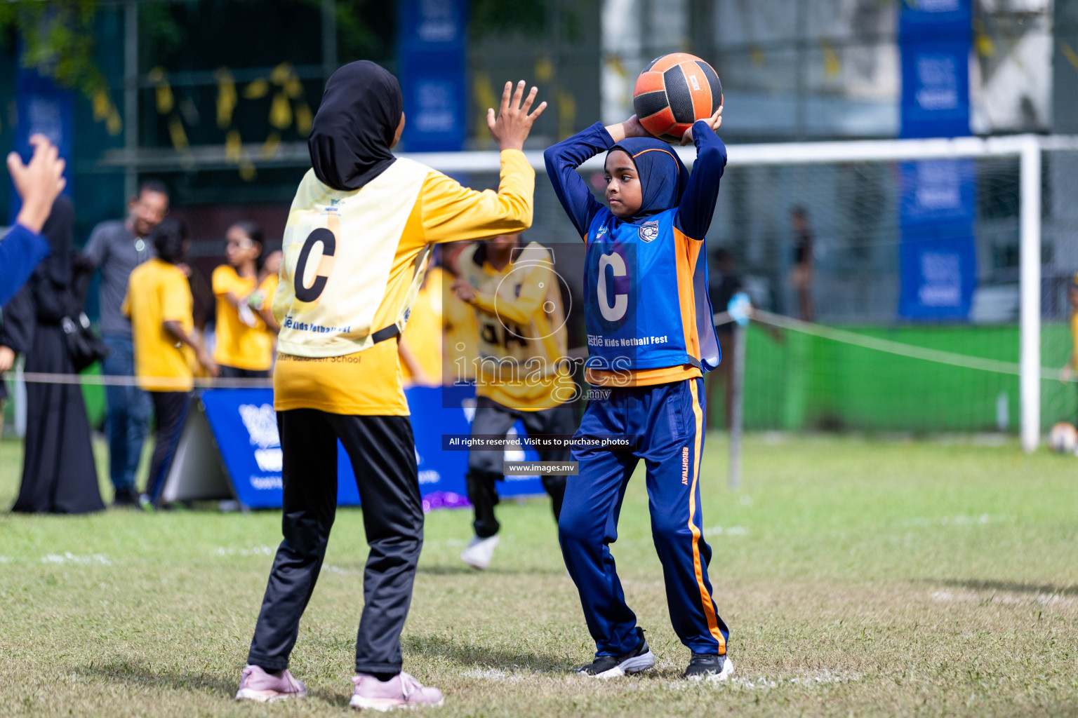 Day 2 of Nestle' Kids Netball Fiesta 2023 held in Henveyru Stadium, Male', Maldives on Thursday, 1st December 2023. Photos by Nausham Waheed / Images.mv