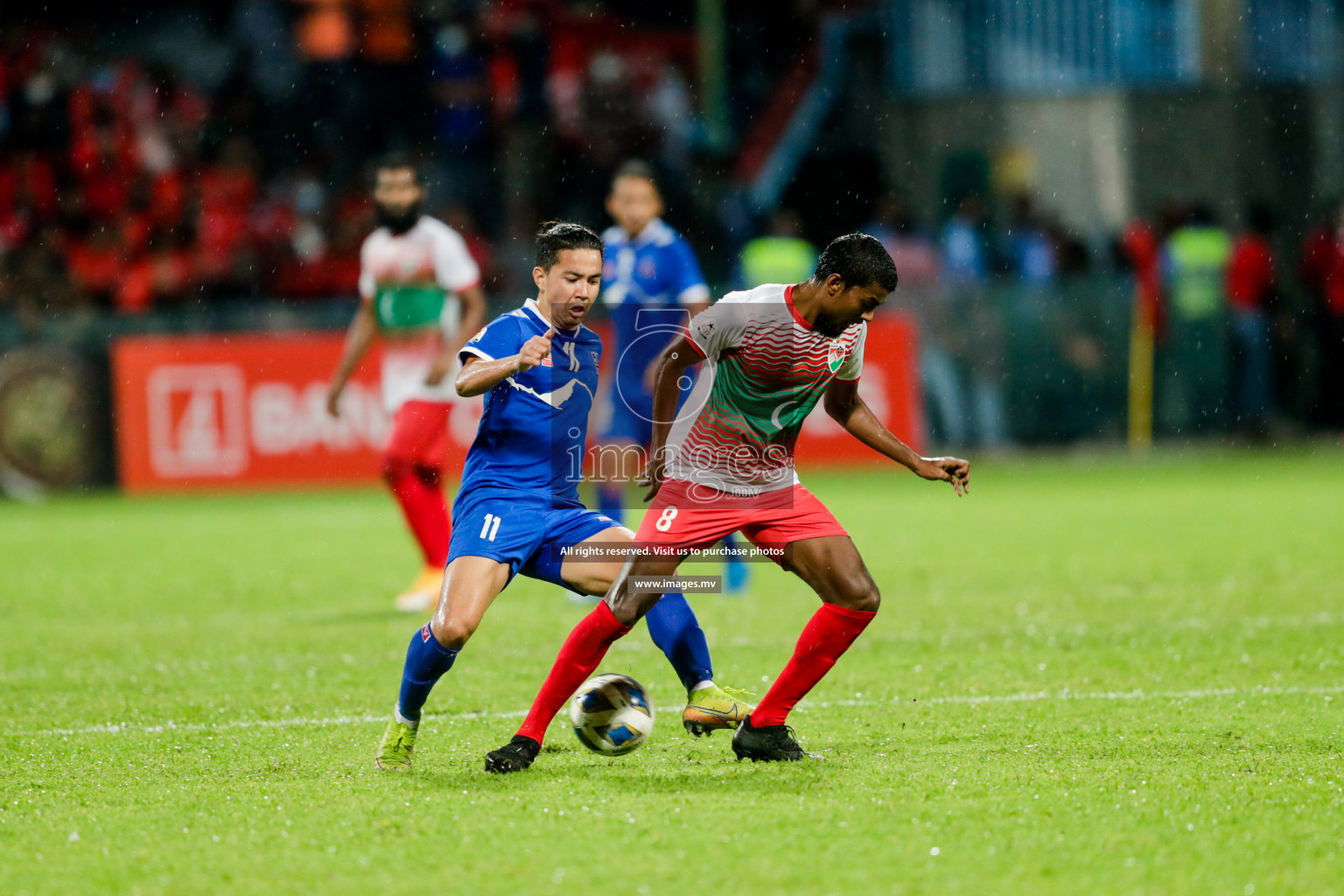 Maldives vs Nepal in SAFF Championship 2021 held on 1st October 2021 in Galolhu National Stadium, Male', Maldives