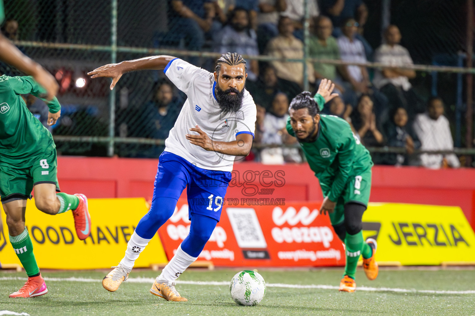 Fenaka vs MIB in Day 6 of Office League 2025 was held on Monday, 21st April 2025 in Hulhumale', Maldives. Photos: Ismail Thoriq / images.mv