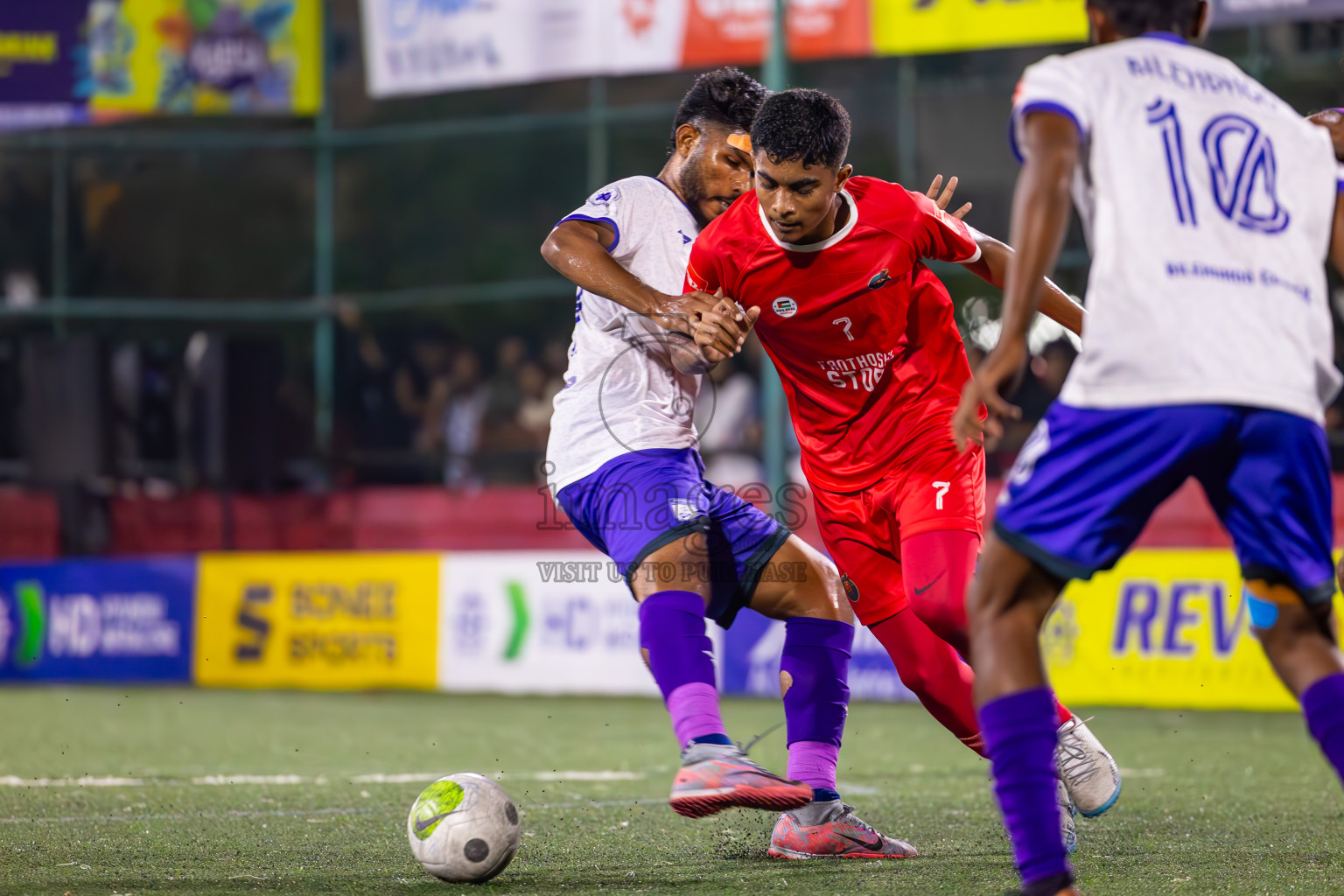 F Dharanboodhoo vs F Bilehdhoo in Day 24 of Golden Futsal Challenge 2024 was held on Wednesday , 7th February 2024 in Hulhumale', Maldives
Photos: Ismail Thoriq / images.mv