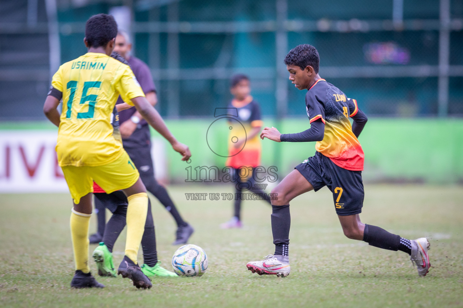 Eagles vs Maziya (U12) in Dhivehi Youth League 2024 - Day 2. Matches held at Henveiru Stadium on 22nd November 2024 , Friday. Photos: Shuu Abdul Sattar/ Images.mv