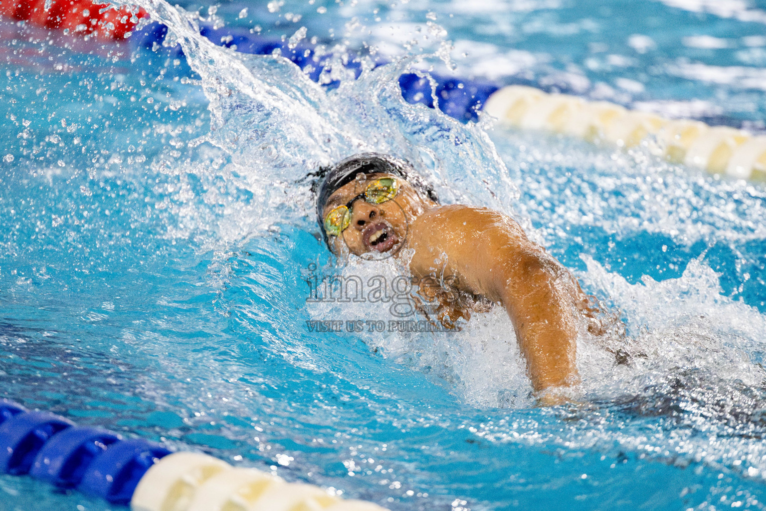 Day 4 of National Swimming Competition 2024 held in Hulhumale', Maldives on Monday, 16th December 2024. 
Photos: Hassan Simah / images.mv