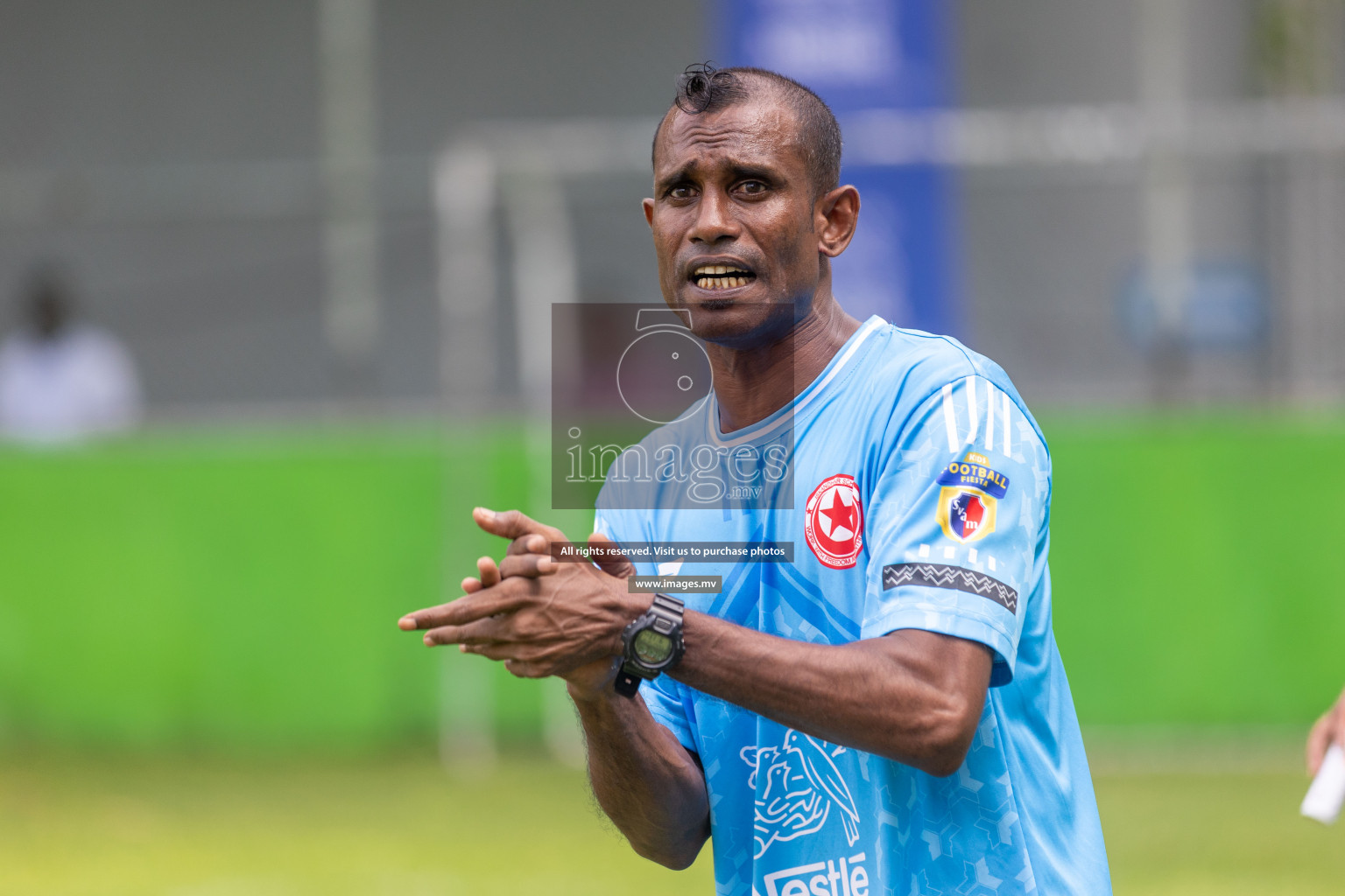 Day 2 of Nestle kids football fiesta, held in Henveyru Football Stadium, Male', Maldives on Thursday, 12th October 2023 Photos: Shuu Abdul Sattar / mages.mv