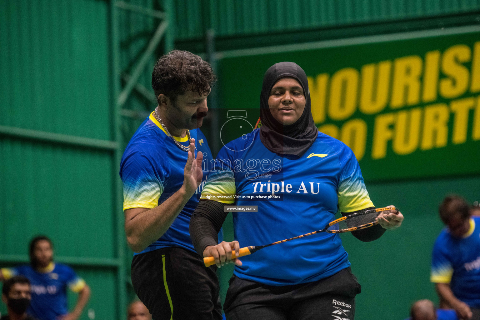 Day 3 of Badminton association mixed group championship 2021 held in Male', Maldives Photos by Nausham Waheed