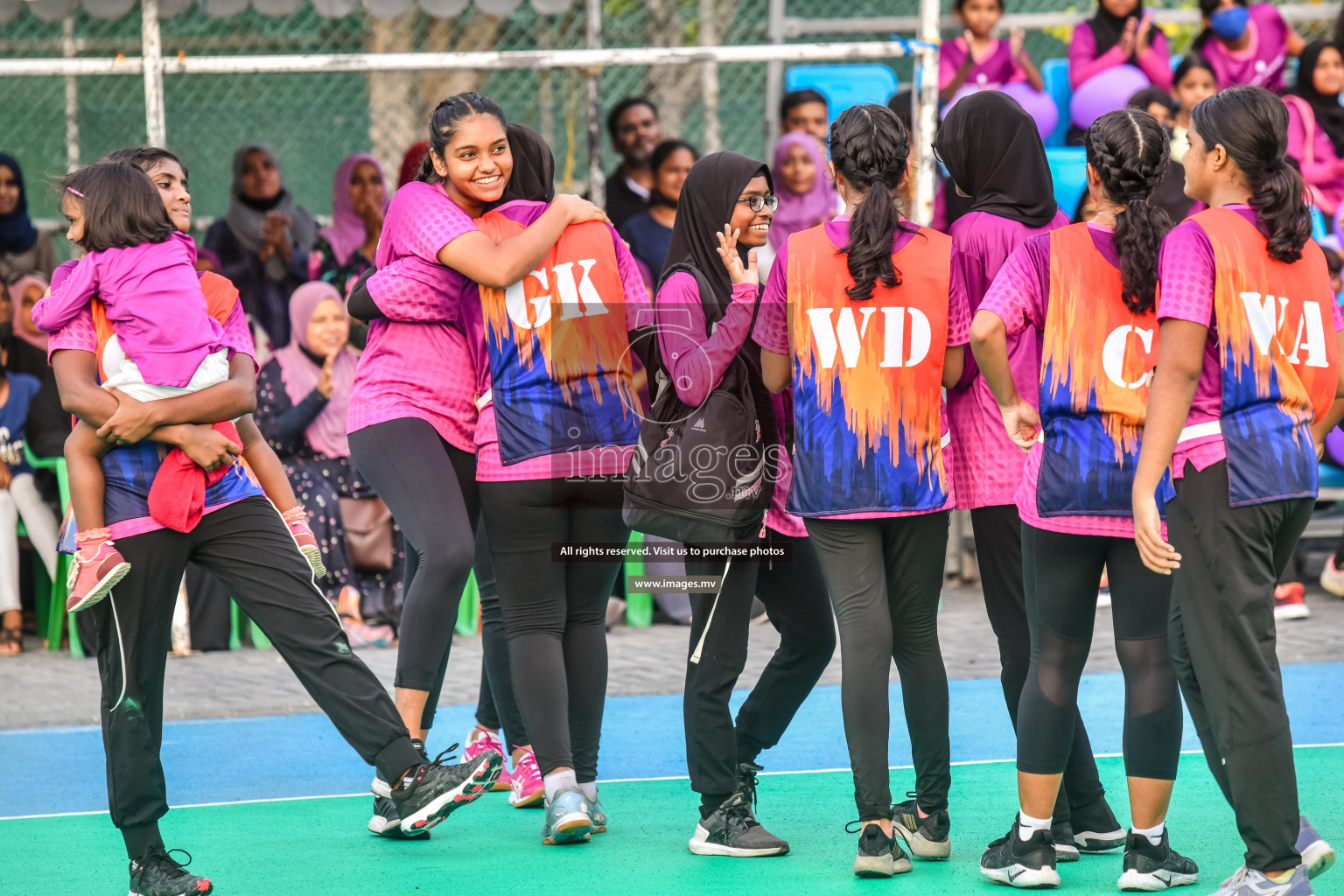 Final of Junior Netball Championship 2022 held in Male', Maldives on 19th March 2022. Photos by Nausham Waheed