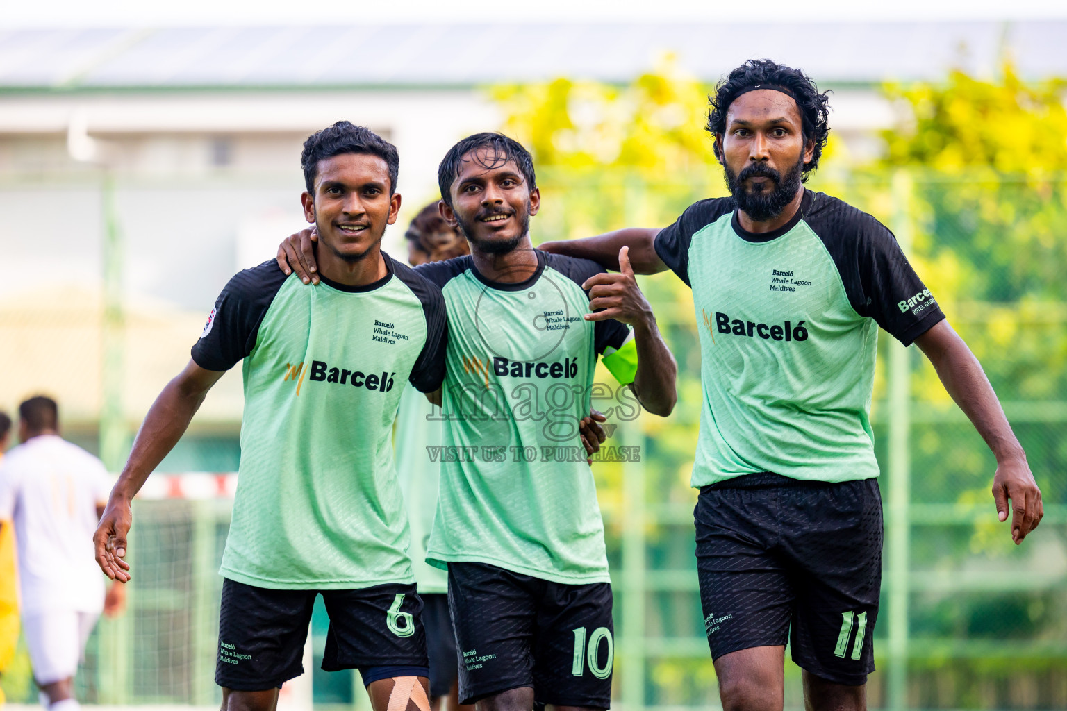 Kuramathi vs Barcelo in Day 6 of Resort League 2025 (Ari Zone) was held on Wednesday, 25th June 2025 in Conrad Maldives Rangali Island, Alif Dhaalu Atoll, Maldives. Photos: Nausham Waheed / images.mv