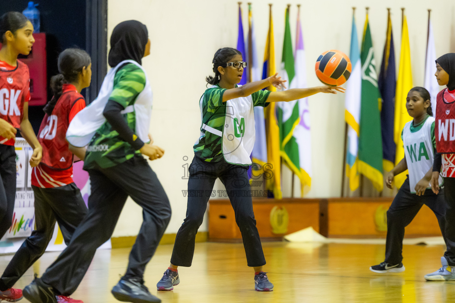 Day 14 of 25th Inter-School Netball Tournament was held in Social Center at Male', Maldives on Sunday, 25th August 2024. Photos: Hasni / images.mv