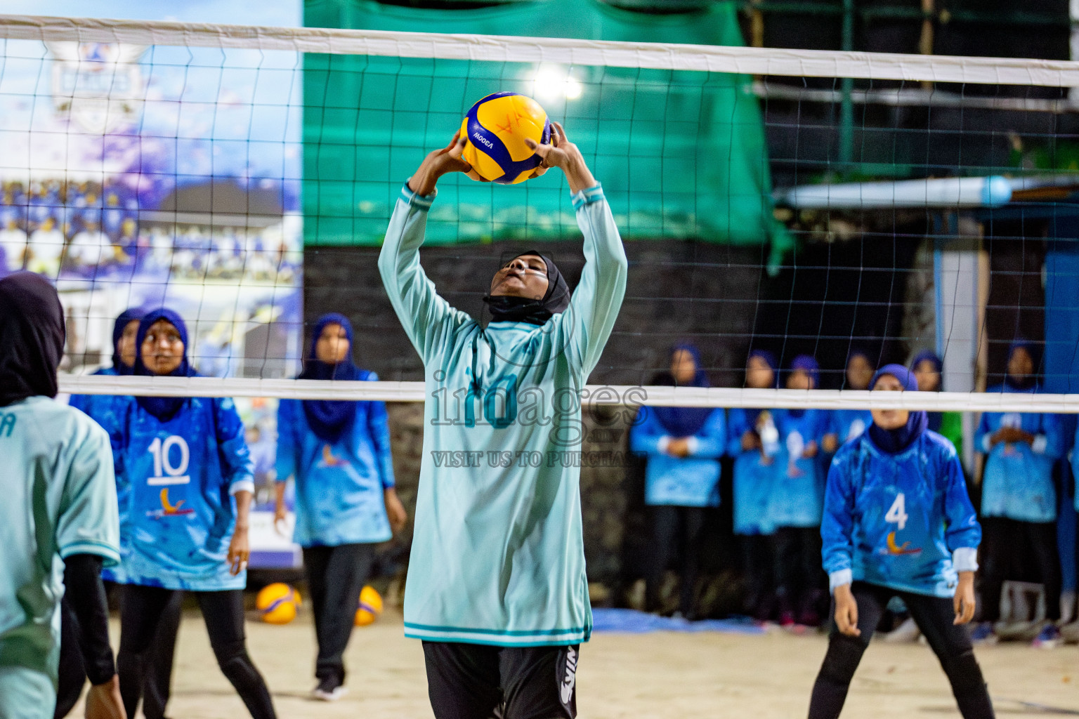 U19 Male and Atoll Girl's Finals in Day 9 of Interschool Volleyball Tournament 2024 was held in ABC Court at Male', Maldives on Saturday, 30th November 2024. Photos: Hassan Simah / images.mv