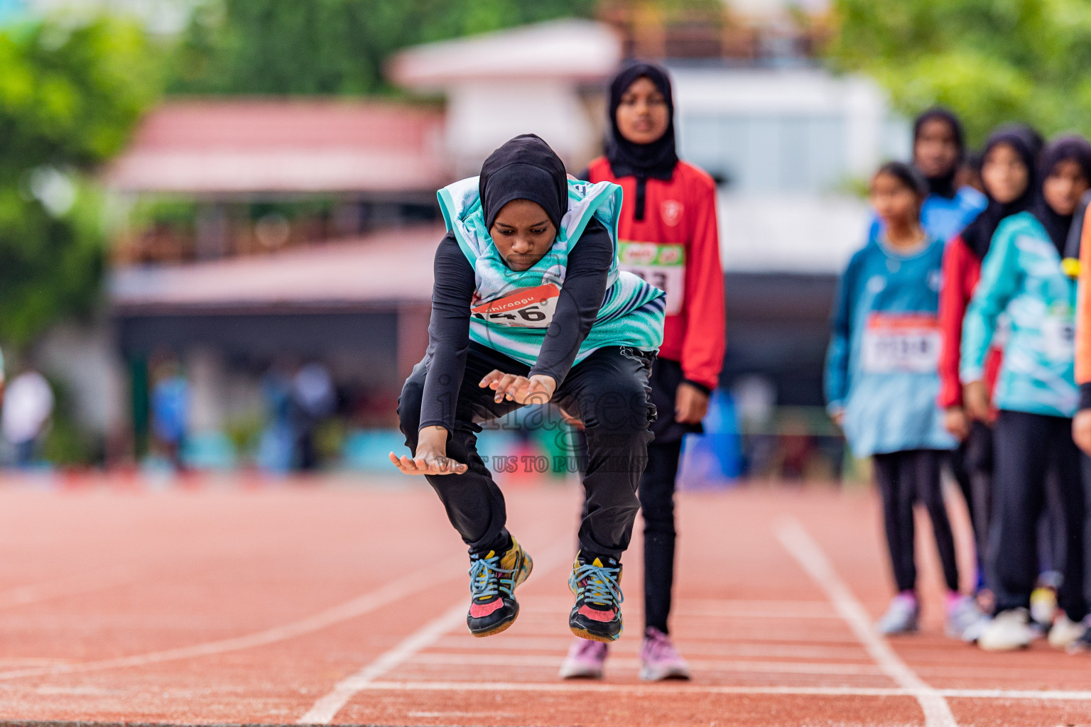 Day 4 of Inter-school Athletics Championship 2025 held in Ekuveni Synthetic Track, Male', Maldives on Thursday, 09th October 2025. Photos by: Areef Adam / Images.mv