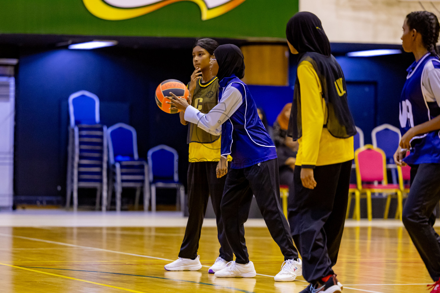 Day 10 of 25th Inter-School Netball Tournament was held in Social Center at Male', Maldives on Tuesday, 20th August 2024. Photos: Nausham Waheed / images.mv