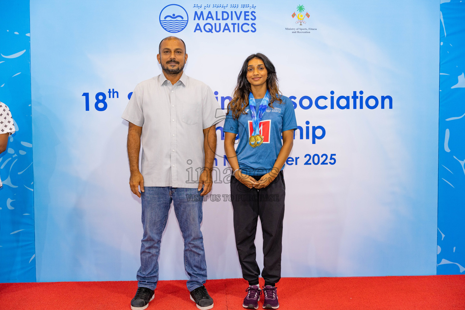 18th Swimming Association Championship 2025, Closing Ceremony was held on Saturday, 29th November 2025 at Swimming Track Hulhumale', Maldives. Photos: Areef Adam / images.mv
