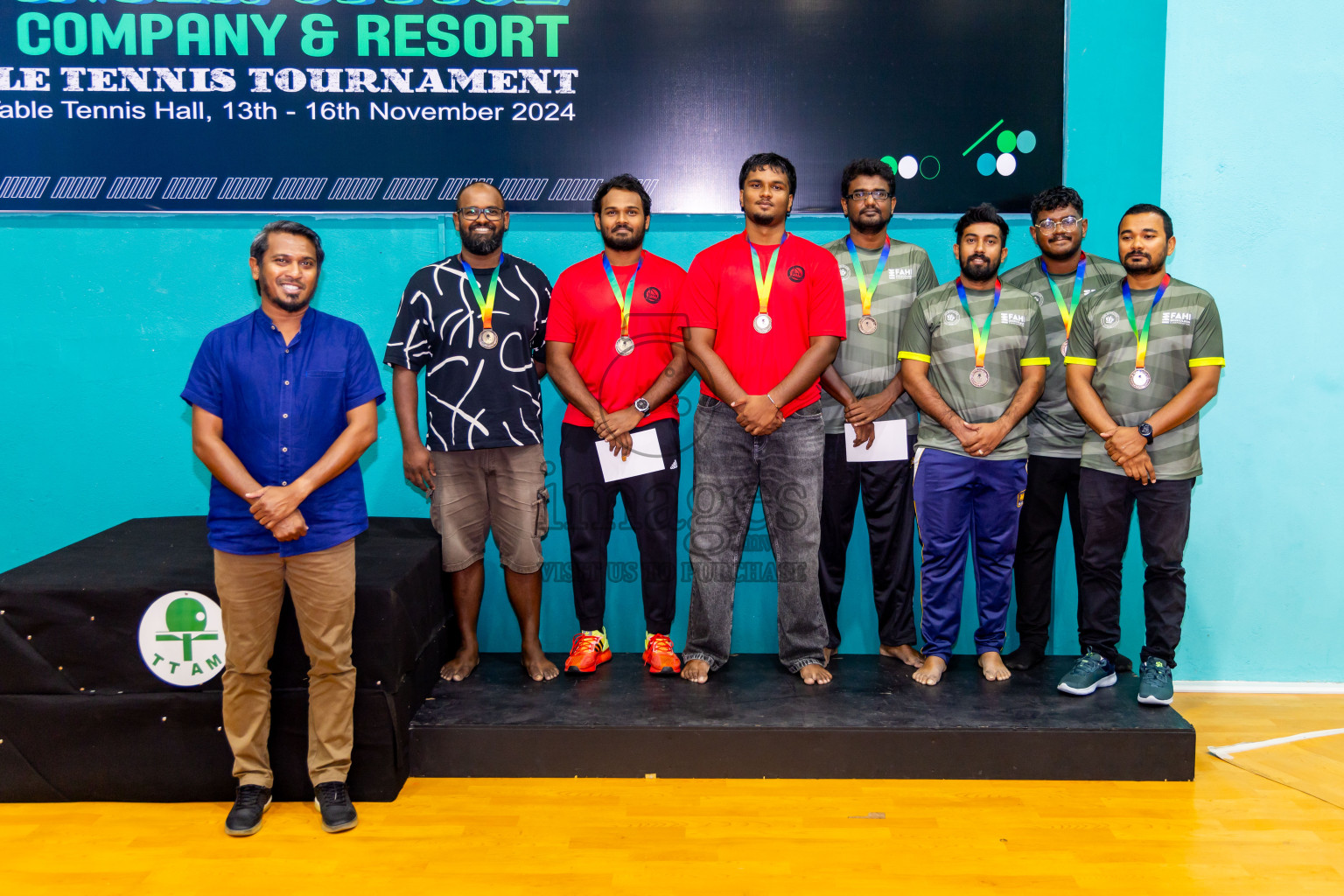 Finals of 9th Inter Office Company & Resort Table Tennis Tournament was held in Male' TT Hall, Male', Maldives on Saturday, 16th November 2024. Photos: Nausham Waheed / images.mv