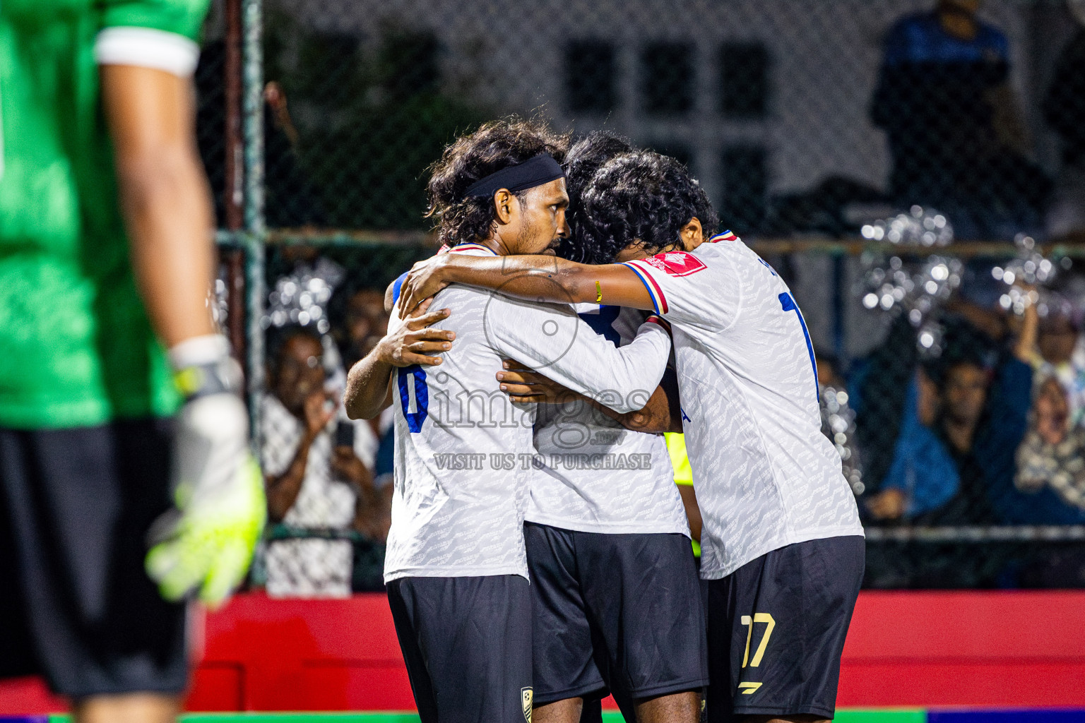 DH Maaenboodhoo vs DH Kudahuvadhoo in Dhaalu Atoll Finals in Day 25 of Golden Futsal Challenge 2025 was held on Wednesday , 28th January 2025, in Hulhumale', Maldives. Photos: Nausham Waheed / images.mv