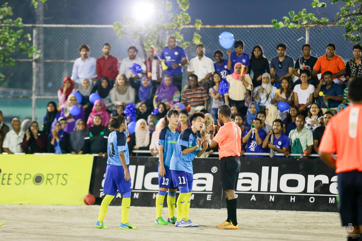 Quarter finals of 18/30 Women's Futsal Fiesta organized by Club Maldives in Male', Maldives, Friday, April. 15, 2016.(Images.mv Photo/ Hussain Sinan).