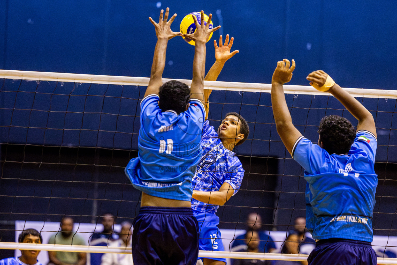 Finals of Interschool Volleyball Tournament 2024 was held in Social Center at Male', Maldives on Friday, 6th December 2024. Photos: Nausham Waheed / images.mv