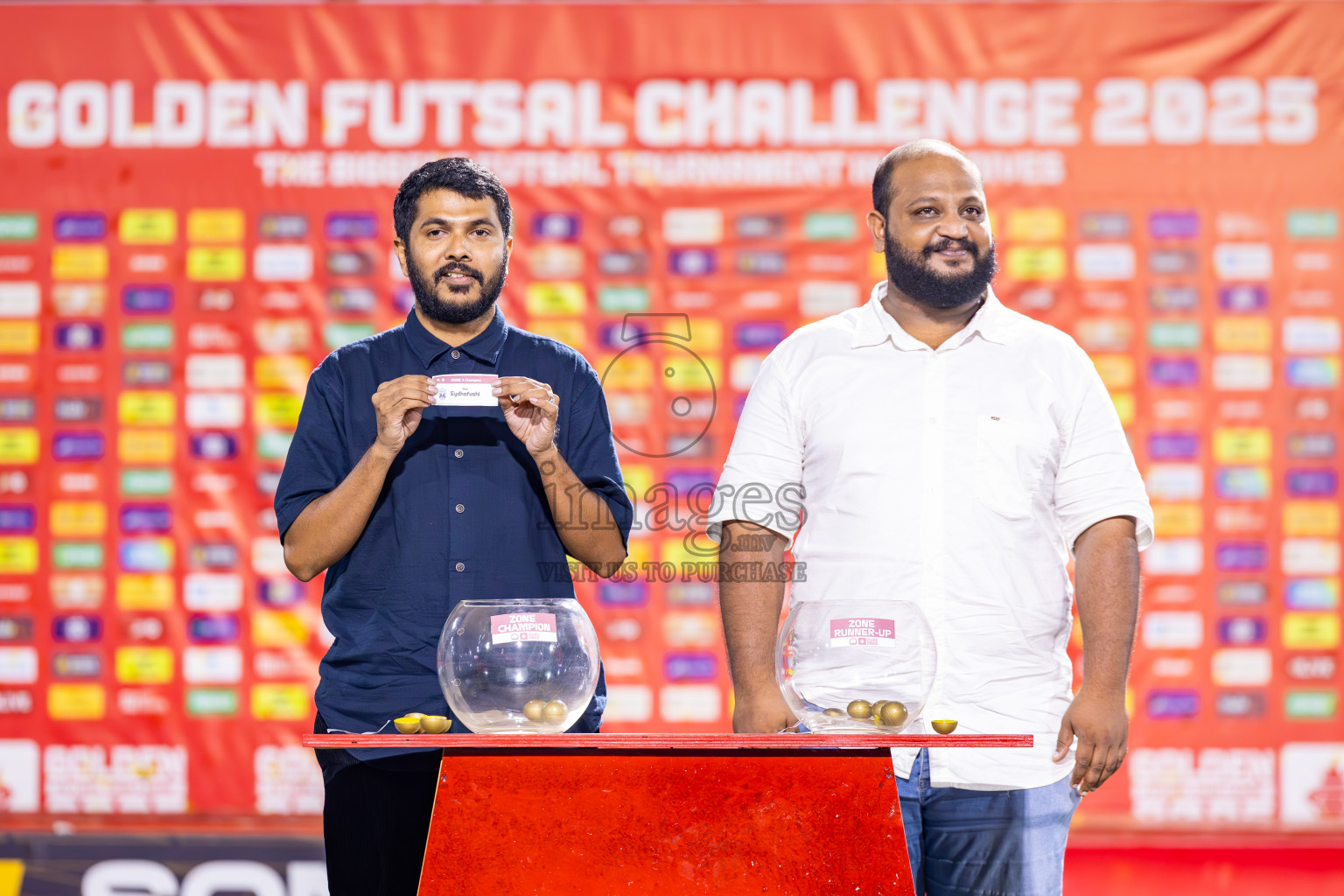 AA Mathiveri vs ADh Mahibadhoo in Zone 4 Final on Day 38 of Golden Futsal Challenge 2025 was held on Wednesday, 12th February 2025 in Hulhumale', Maldives. Photos: Ismail Thoriq / images.mv