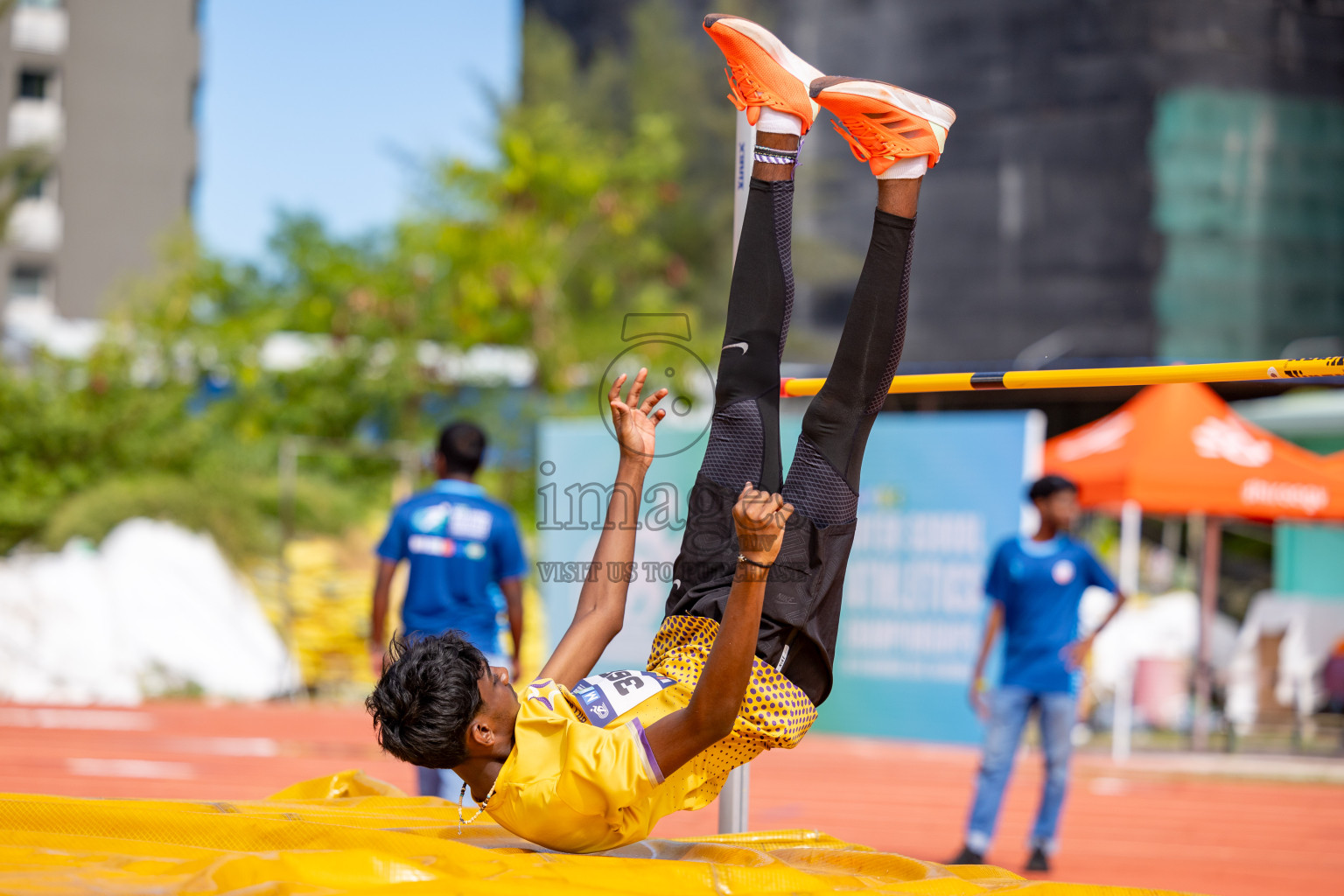 Day 2 of MWSC Interschool Athletics Championships 2024 held in Hulhumale Running Track, Hulhumale, Maldives on Sunday, 10th November 2024. 
Photos by:  Hassan Simah / Images.mv