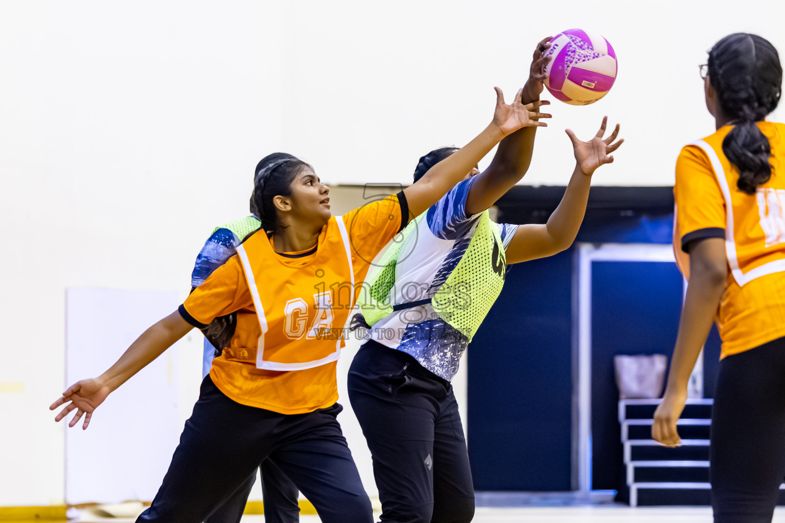 SC Skylark vs Youth United SC in Day 5 of 24th Milo Netball Association Championship held in Social Center at Male', Maldives on Friday, 5th September 2025. Photos: Nausham Waheed / images.mv