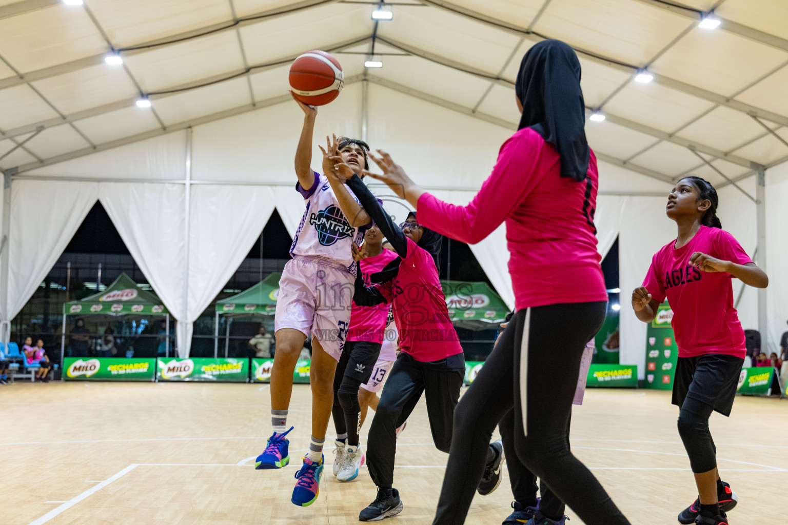 Milo 5 x 5 Junior Challenge 2025 - Basketball tournament held in Basketball Training Center, Male', Maldives on Thursday, 09th October 2025. 
Photo by: Hassan Simah / Images.mv