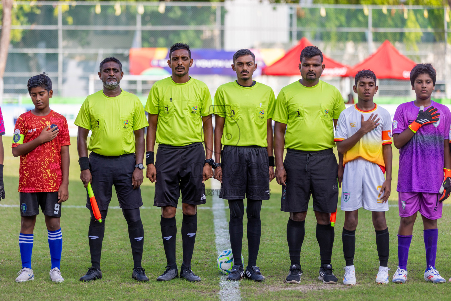 Club Eagles vs Super United Sports (U12) in Day 4 of Dhivehi Youth League 2024 held at Henveiru Stadium on Thursday, 28th November 2024. Photos: Shuu Abdul Sattar/ Images.mv