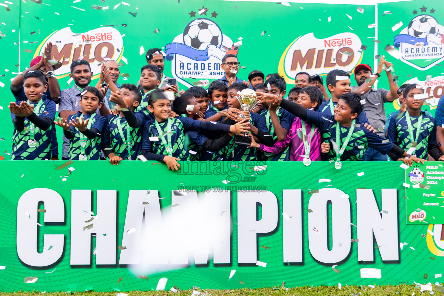 Day 2 of Under 10 MILO Academy Championship 2024 was held at National Stadium in Male', Maldives on Saturday, 27th April 2024. Photos: Nausham Waheed / images.mv