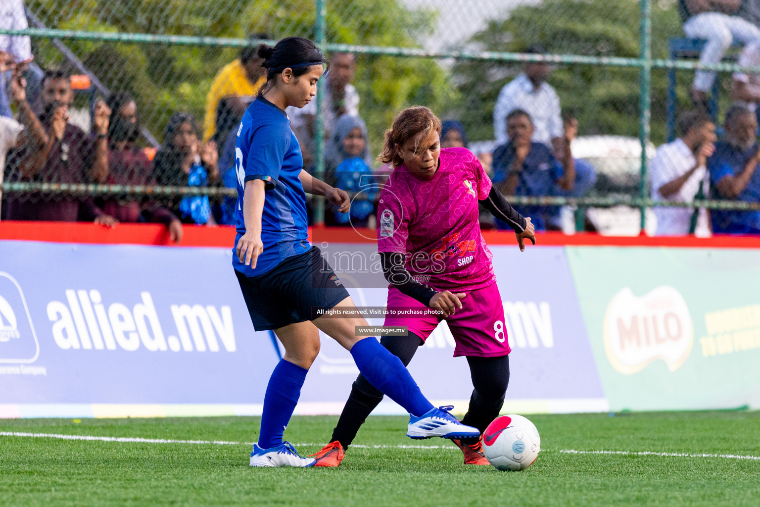 Team Fenaka vs Club MYS in Eighteen Thirty Women's Futsal Fiesta 2022 was held in Hulhumale', Maldives on Monday, 17th October 2022. Photos: Mohamed Mahfooz Moosa / images.mv