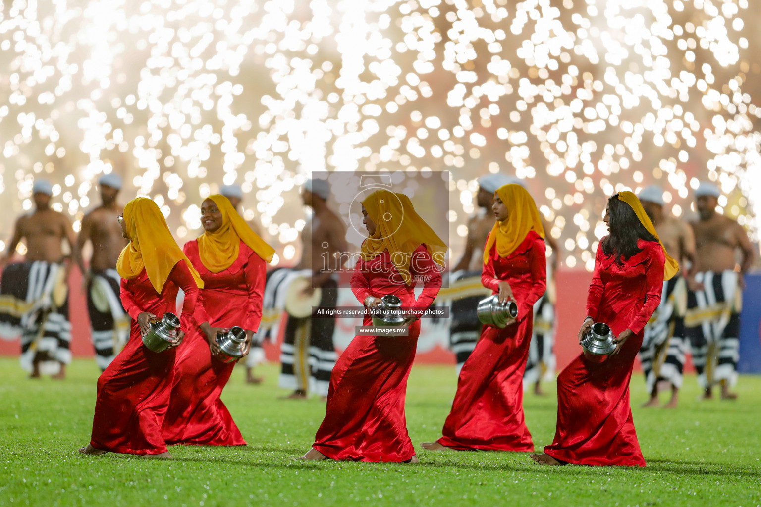 Opening Ceremony of SAFF Championship 2021 held on 1st October 2021 in Galolhu National Stadium, Male', Maldives