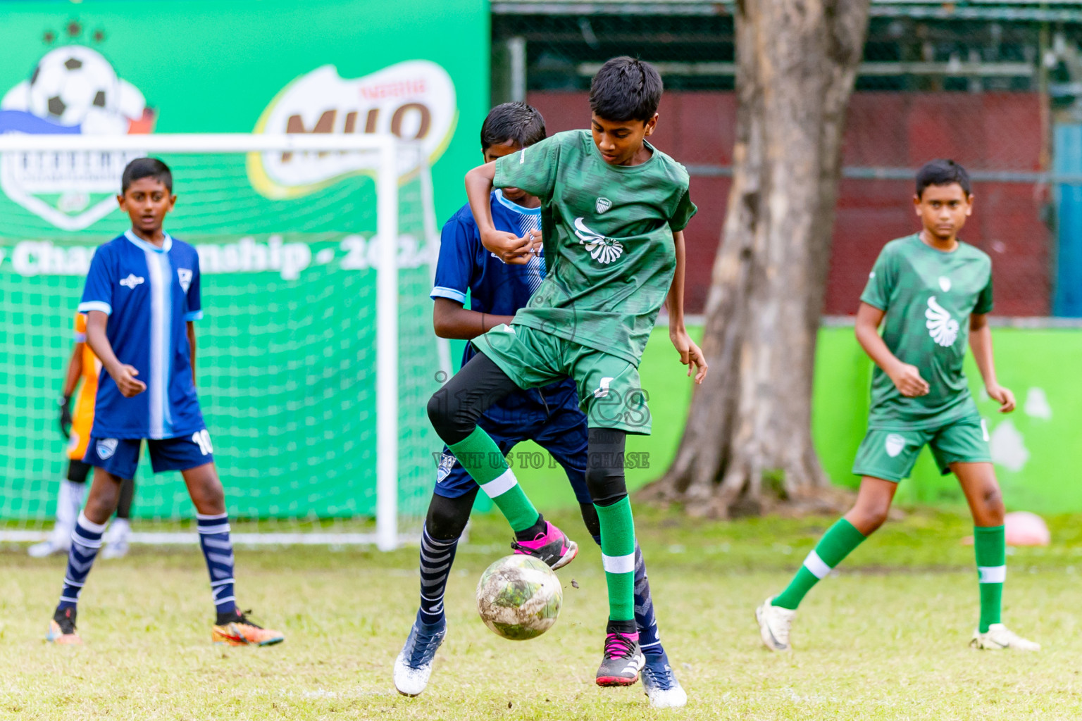 Day 1 of MILO Academy Championship 2024 - U12 was held at Henveiru Grounds in Male', Maldives on Sunday, 7th July 2024. Photos: Nausham Waheed / images.mv