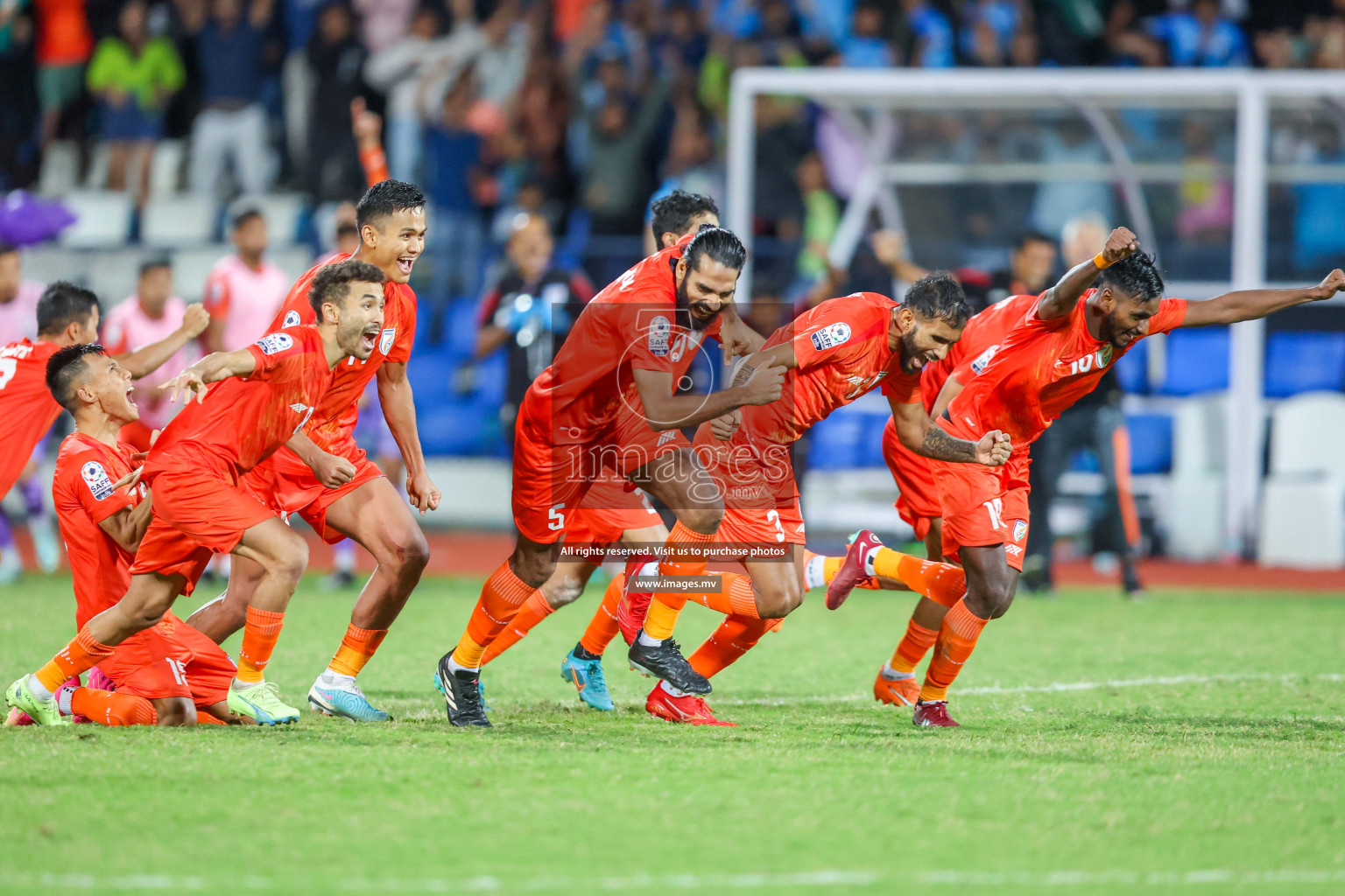 Kuwait vs India in the Final of SAFF Championship 2023 held in Sree Kanteerava Stadium, Bengaluru, India, on Tuesday, 4th July 2023. Photos: Nausham Waheed / images.mv