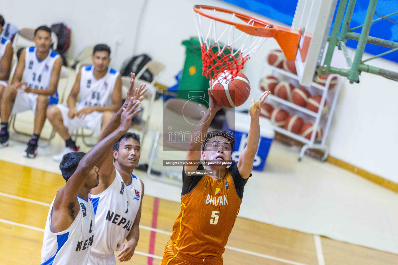 Bhutan vs Nepal in the semi final of Five Nation Championship 2023 was held in Social Center, Male', Maldives on Tuesday, 20th June 2023. Photos: Ismail Thoriq / images.mv