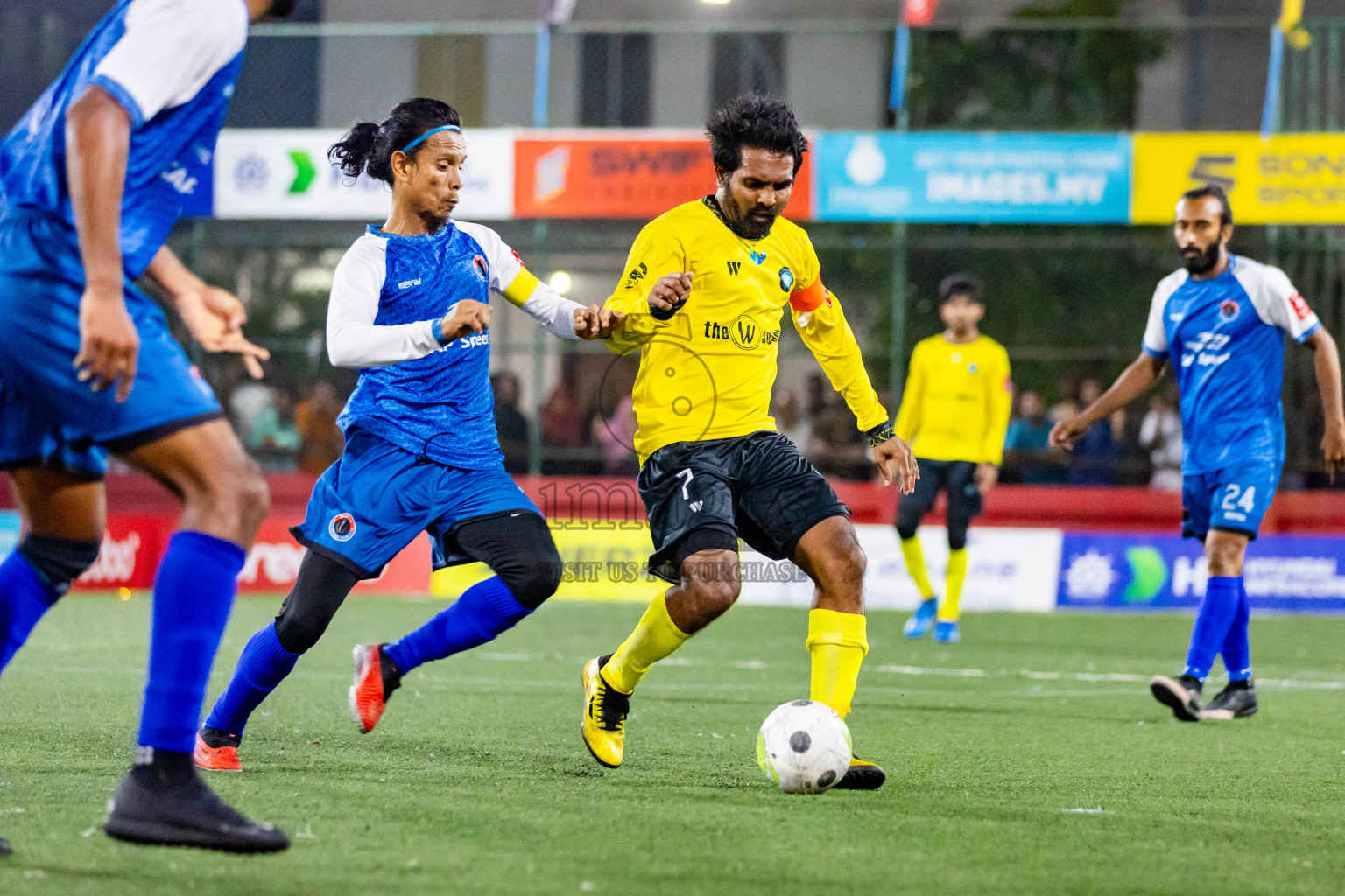 M Mulah vs M Kolhufushi in Day 28 of Golden Futsal Challenge 2024 was held on Sunday , 11th February 2024 in Hulhumale', Maldives Photos: Nausham Waheed / images.mv