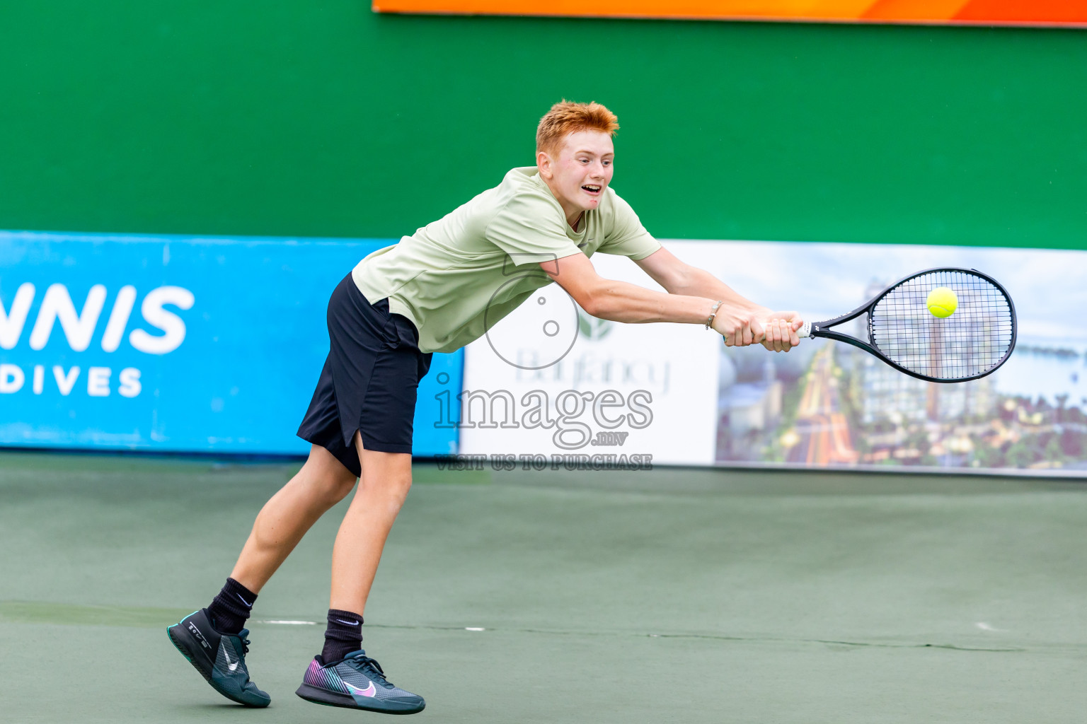 Day 6 of ATF Maldives Junior Open Tennis was held in Male' Tennis Court, Male', Maldives on Tuesday, 17th December 2024. Photos: Nausham Waheed/ images.mv