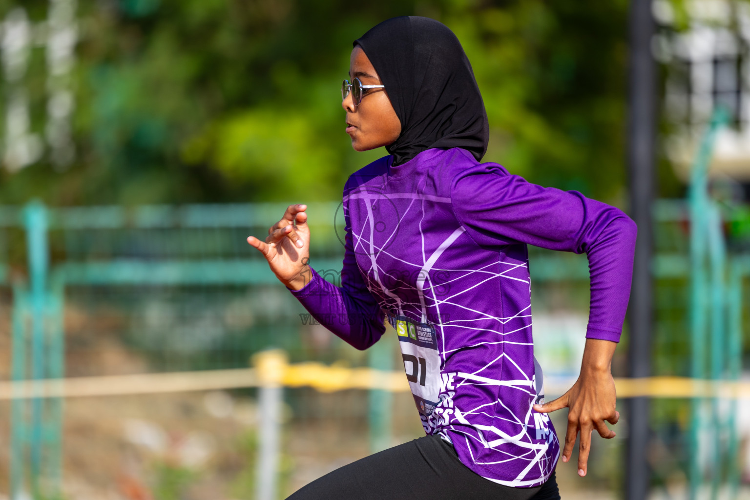 Day 4 of MWSC Interschool Athletics Championships 2024 held in Hulhumale Running Track, Hulhumale, Maldives on Tuesday, 12th November 2024. Photos by: Ismail Thoriq / Images.mv