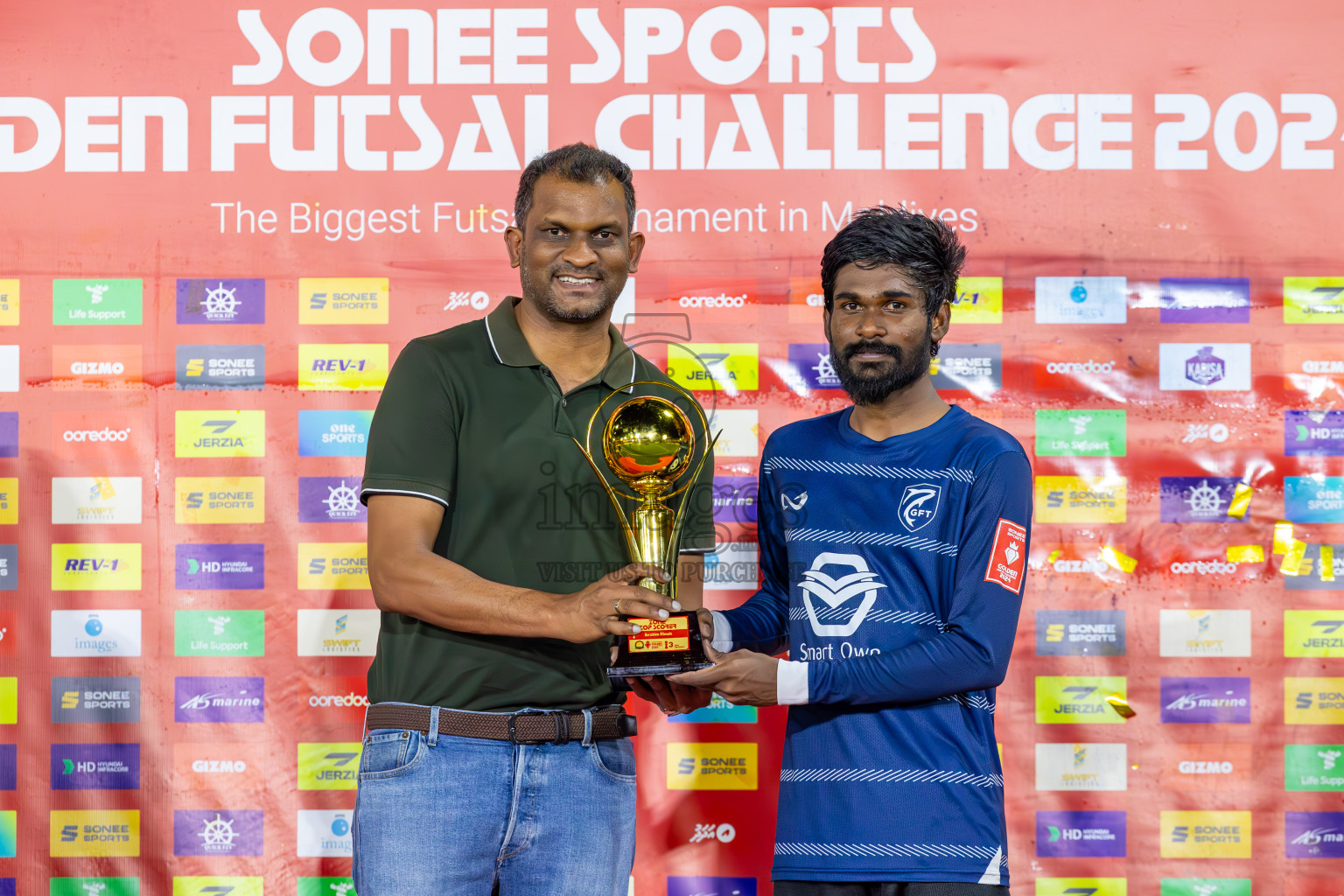 K Gaafaru vs B Eydhafushi in Zone 3 Final on Day 38 of Golden Futsal Challenge 2024 which was held on Friday, 23rd February 2024, in Hulhumale', Maldives Photos: Ismail Thoriq / images.mv