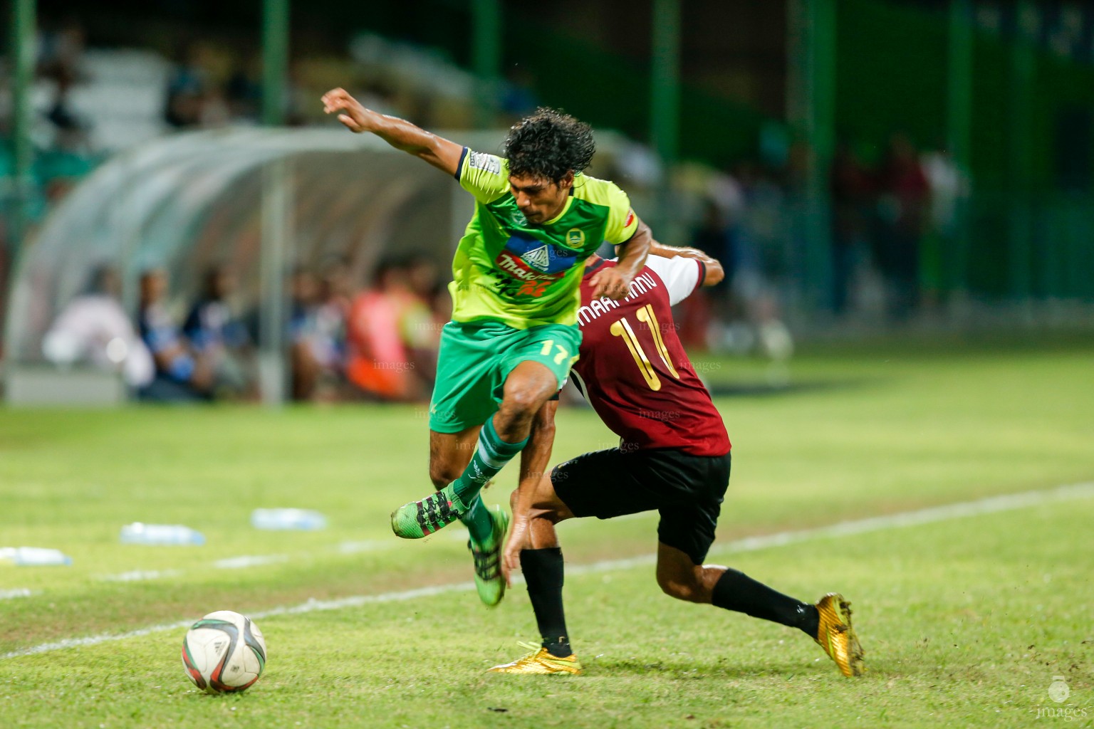 Maziya Sports and Recreation Club played against BG Sports in Ooredoo Dhivehi Premiere League second round in Male', Maldives,  Tuesday, July. 20 , 2016. Maziya won the match by 1  - 0. (Images.mv Photo/ Hussain Sinan).