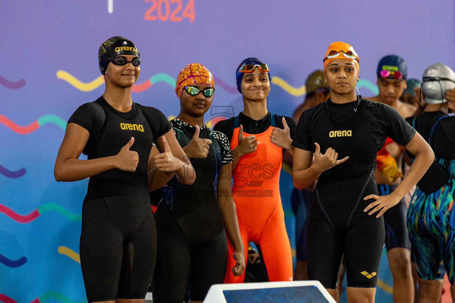 Day 3 of National Swimming Competition 2024 held in Hulhumale', Maldives on Sunday, 15th December 2024. Photos: Hassan Simah / images.mv