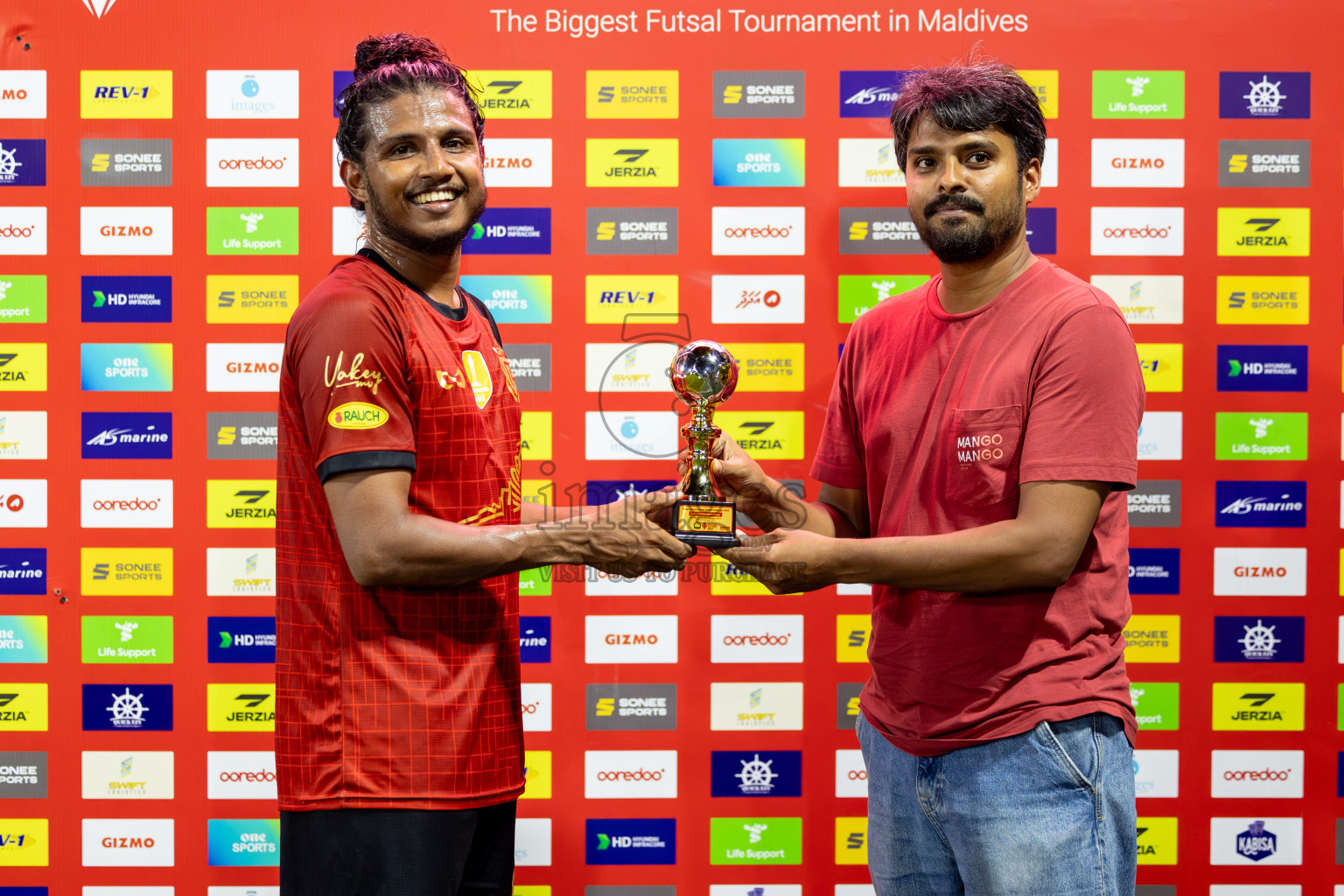 L. Gan VS HDh. Naivaadhoo in Round of 16 on Day 40 of Golden Futsal Challenge 2024 which was held on Tuesday, 27th February 2024, in Hulhumale', Maldives Photos: Hassan Simah / images.mv