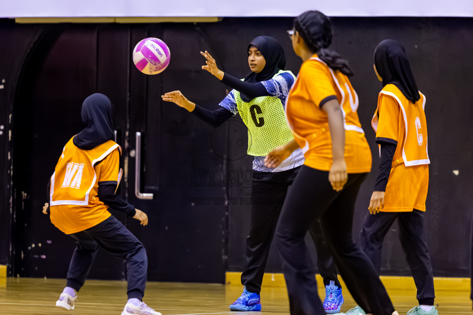 SC Skylark vs Youth United SC in Day 5 of 24th Milo Netball Association Championship held in Social Center at Male', Maldives on Friday, 5th September 2025. Photos: Nausham Waheed / images.mv