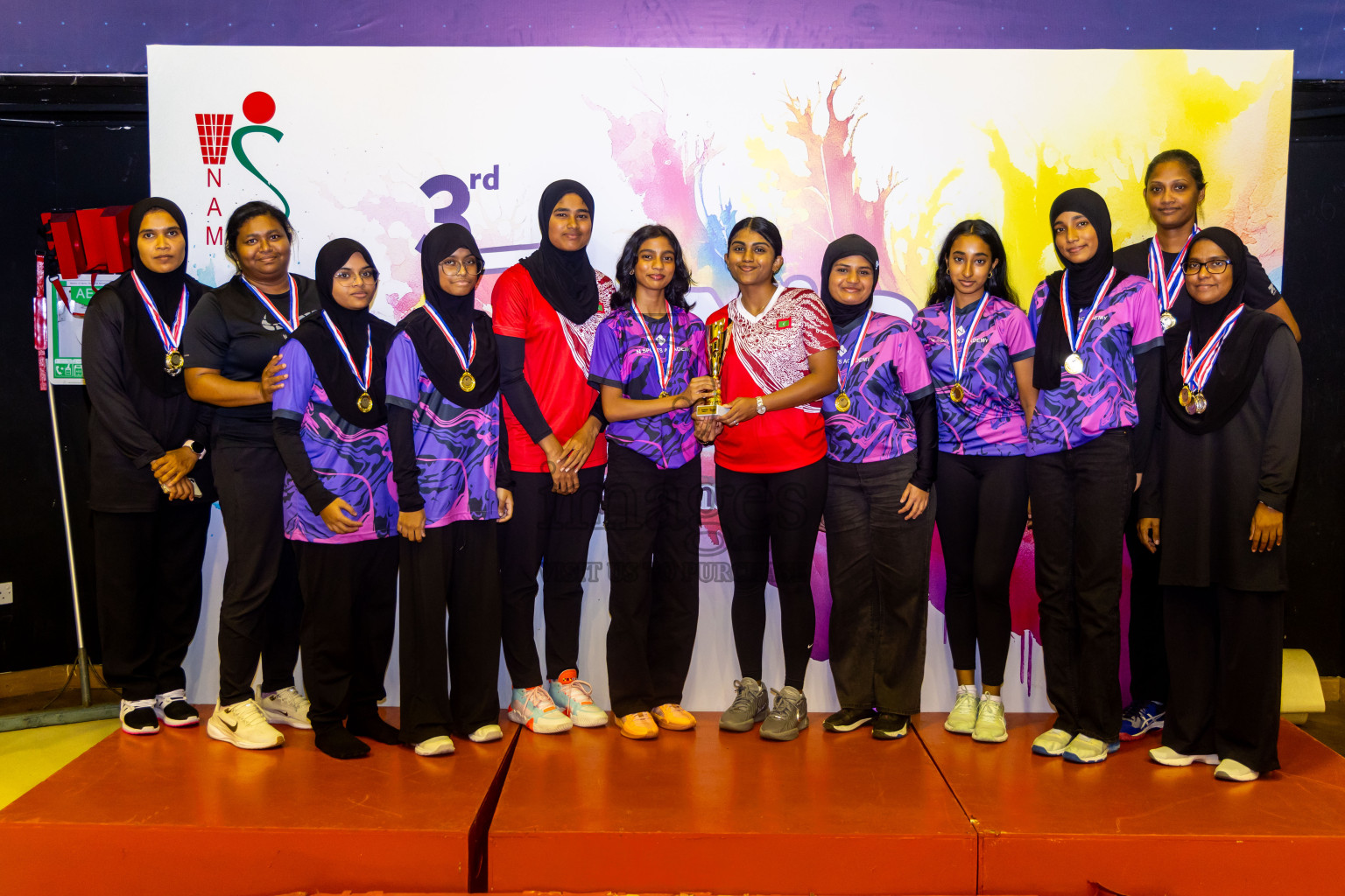 Closing ceremony of 3rd Netball Junior Championship, held at Social Center on Saturday, 25th January 2025 . Photos: Nausham Waheed / images.mv