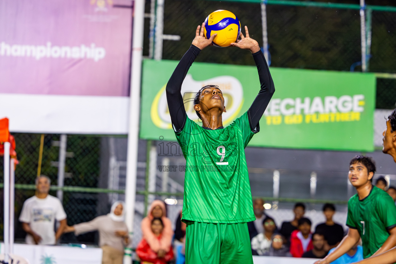 Sports Club Vision vs Sports Club Dhirun in the Bronze Match of Milo National Junior Volleyball Championship 2025 Men's Division was held on Saturday, 29th November 2025 at Ekuveni Turf Court Male', Maldives. Photos: Nausham Waheed / images.mv