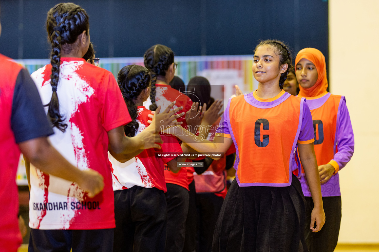 Final of 24th Interschool Netball Tournament 2023 was held in Social Center, Male', Maldives on 7th November 2023. Photos: Nausham Waheed / images.mv