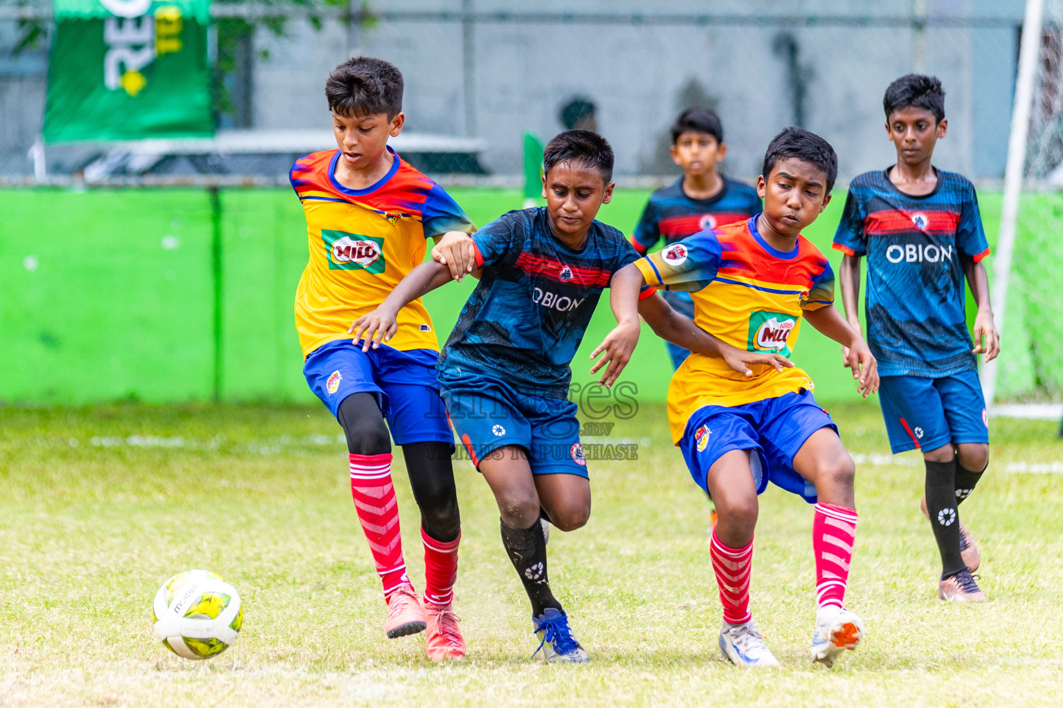 Day 2 of MILO Academy Championship 2025 (U-12) was held at Henveiru Stadium in Male', Maldives on Friday, 2nd May 2025. Photos: Mohamed Mahfooz Moosa / images.mv
