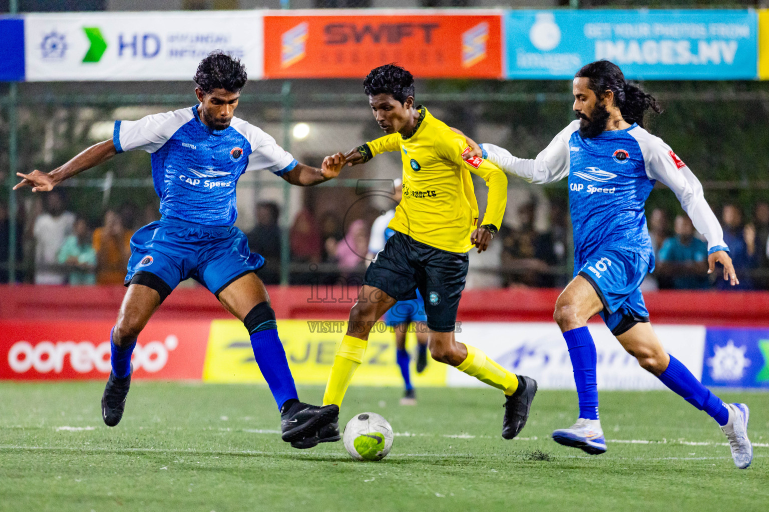 M Mulah vs M Kolhufushi in Day 28 of Golden Futsal Challenge 2024 was held on Sunday , 11th February 2024 in Hulhumale', Maldives Photos: Nausham Waheed / images.mv