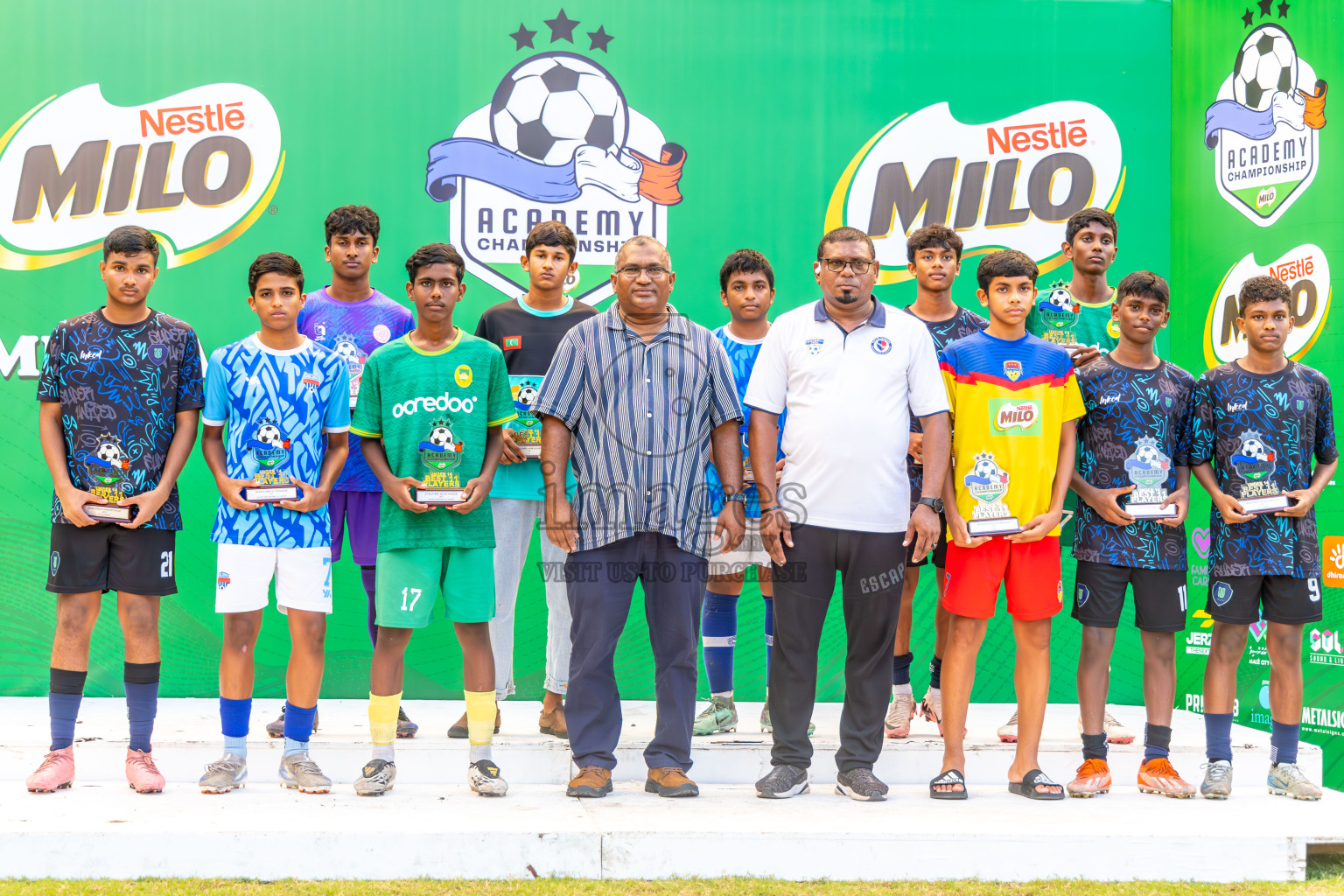 Day 4 of MILO Academy Championship 2024 (U-14) was held in Henveyru Stadium, Male', Maldives on Sunday, 3rd November 2024. Photos: Ismail Thoriq / Images.mv