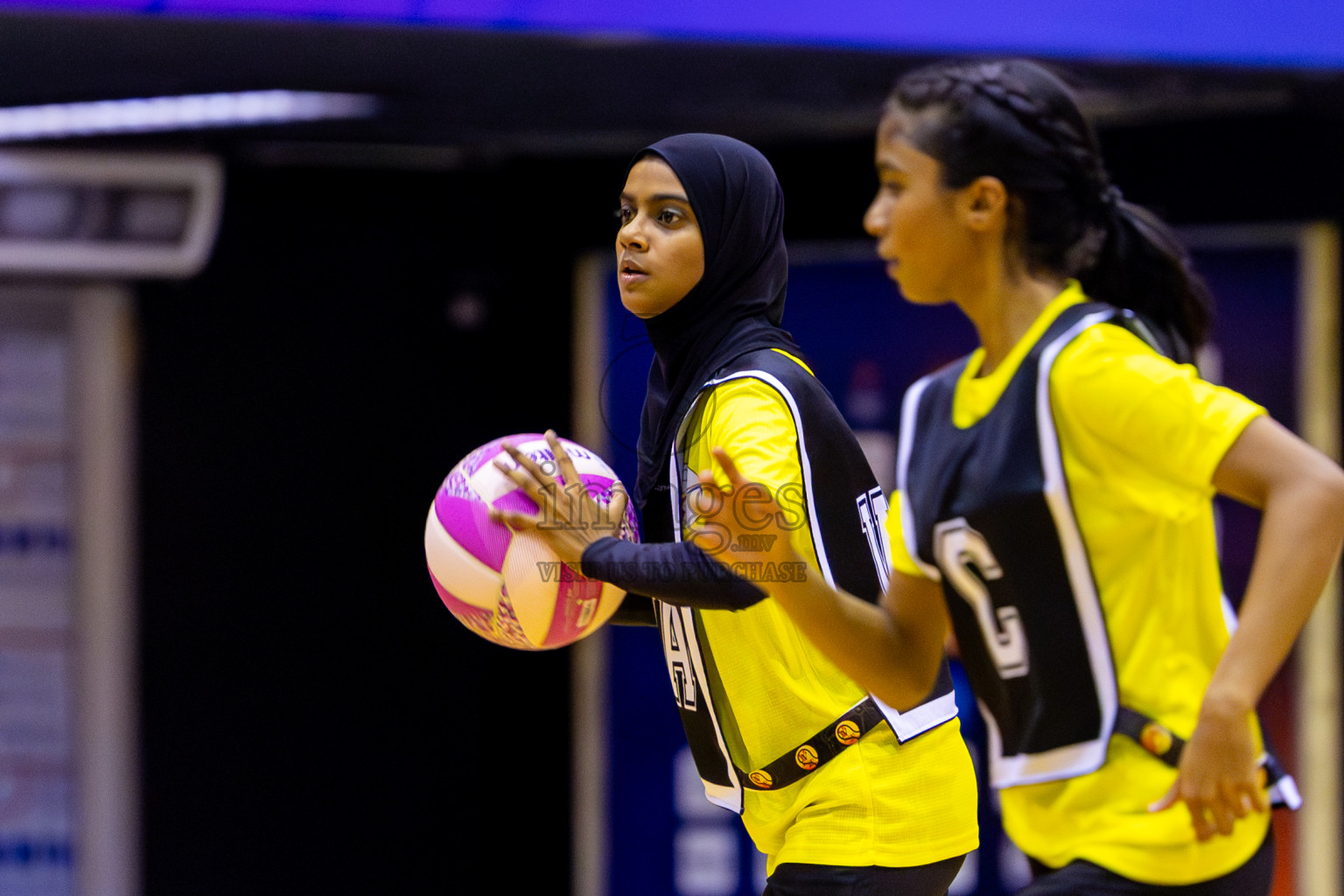 KYRC vs Invicto SC in Day 1 of 24th Milo Netball Association Championship held in Social Center at Male', Maldives on Monday, 1st September 2025. Photos: Nausham Waheed / images.mv