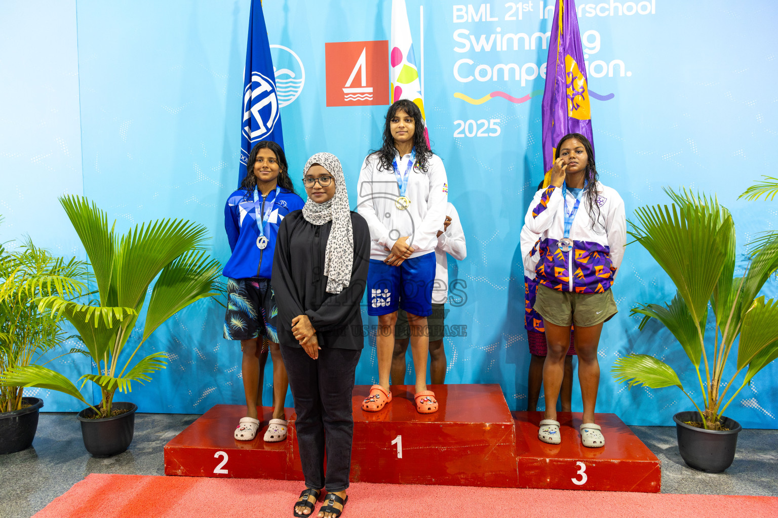 Day 5 of BML 21st Interschool Swimming Competition 2025 was held in Hulhumale' Swimming Pool, Hulhumale', Maldives on Wednesday, 15th October 2025.
Photos: Ismail Thoriq, Hassan Simah / images.mv