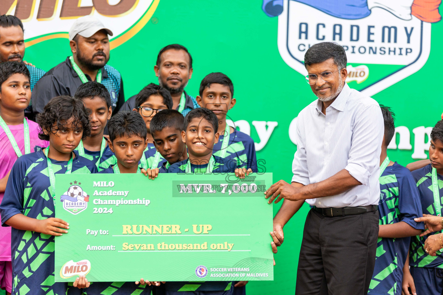 Final Day  of MILO Academy Championship 2024 - U12 was held at Henveiru Grounds in Male', Maldives on Thursday, 7th July 2024. Photos: Shuu Abdul Sattar / images.mv